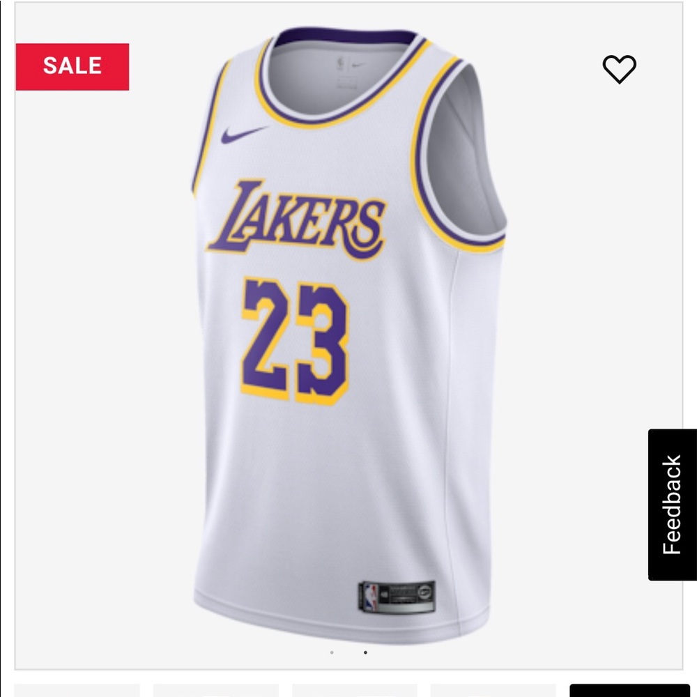 NBA Lakers white M Fanatics Fast Break